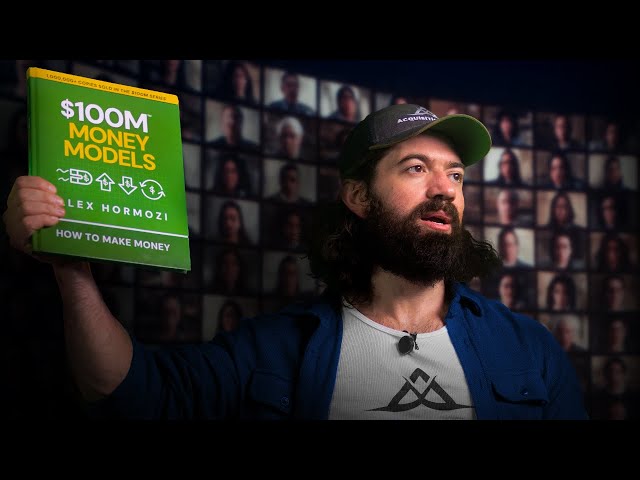 Alex Hormozi presenting $100M Money Models